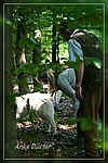 Bettina mit Amy am Anschuss